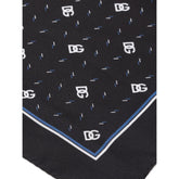 Dolce & Gabbana Black Silk Pocket Square